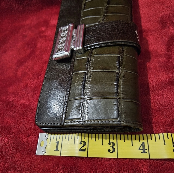 Brighton Dark Green Leather Wallet - Picture 10 of 11
